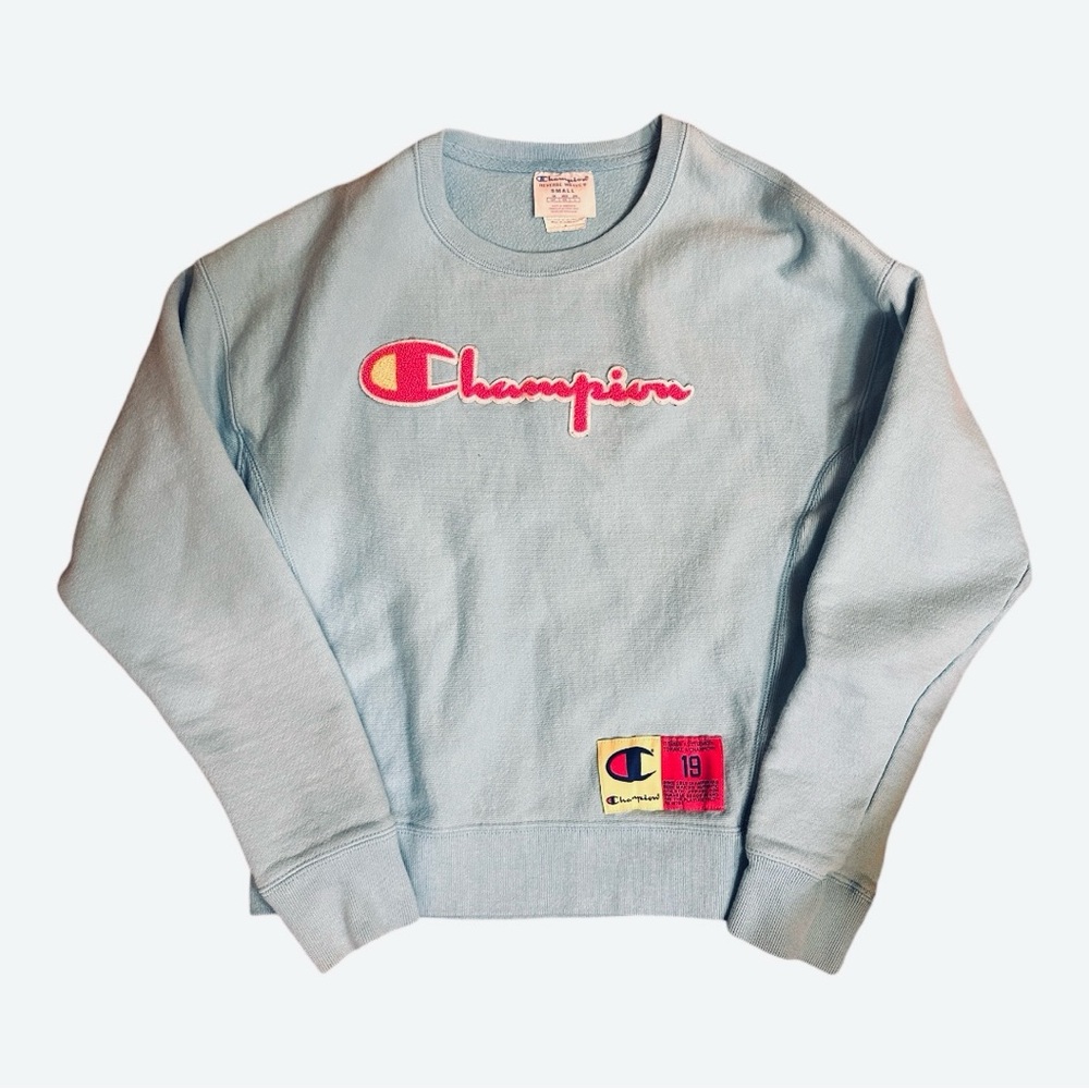 Champion Reverse Weave Script Logo Crewneck Sweatshirt